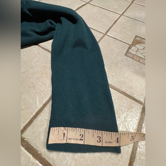J.Jill Pullover Sweater Forest Green~55%Cotton& 25%Rayon & 20%Nylon Med Petite - Picture 12 of 16